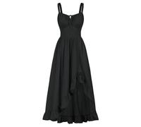 Halloween Outfits Spaghetti Strap Ruffle Plus Size Fancy Dress Lace Up Pelated Vintage Dance Party Wedding Renaissance Steampunk Outfit Sleeveless Tight Fitting Medieval Gothic Clothes