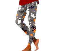 Halloween Outfits Women Pants, High Waisted Uk Leggings Stretch Print Trousers Tights Running Plus Size Gym Tummy Control Activewear Exercise Yoga Workout