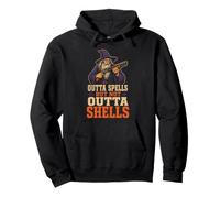 Halloween Outta Spells But Not Outta Shells Wizard Funny Pullover Hoodie