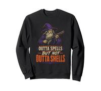 Halloween Outta Spells But Not Outta Shells Wizard Funny Sweatshirt