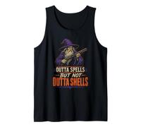 Halloween Outta Spells But Not Outta Shells Wizard Funny Tank Top