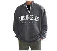 Halloween Oversized Sweatshirts for Men Full Zip Up Hoodies Heavy Cotton Pullover Drop Shoulder Casual Unisex Hoodie 2025 Coat Leisure Wear Mens Xmas Hawaiian Shirts (Dark Gray, M)