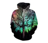 Halloween Oversized Sweatshirts for Men Full Zip Up Hoodies Heavy Cotton Pullover Drop Shoulder Casual Unisex Hoodie 2025 Workwear Christmas Cardigan Men (Black #6, S)