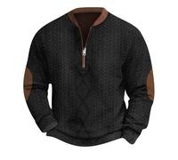 Halloween Oversized Sweatshirts for Men Full Zip Up Hoodies Heavy Cotton Pullover Drop Shoulder Casual Unisex Hoodie 2025 Outwear Xmas Jumpers for Men UK Funny (Black-3, XXXL)