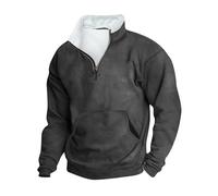 Halloween Oversized Sweatshirts for Men Full Zip Up Hoodies Heavy Cotton Pullover Drop Shoulder Casual Unisex Hoodie 2025 Outwear Streetwear Christmas Waistcoat (Dark Gray, L)