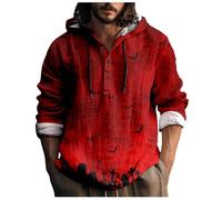 Halloween Oversized T-Shirt for Men Fall Spooky Skull Graphic Top Vintage Horror Dancing Skeleton Pumpkin Tee Gift Ugly Tshirt Mens Halloween Costume Adult (XL) Wine