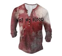 Halloween Oversized T-Shirt for Men Fall Spooky Skull Graphic Top Vintage Horror Dancing Skeleton Pumpkin Tee Gift October Ready Tshirt Hilarious Halloween Costumes (Red, M)