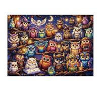 Halloween Owl Family Jigsaw Puzzles Letters on Back for Adults 1000 Pieces