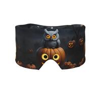 Halloween Owl Ghost Pumpkin 1 Printed Slumber Eye Shield, Reversible Sleep Gear, Light Blocking Headwrap, for Travel Comfort