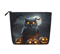 Halloween Owl Ghost Pumpkin Versatile Travel Toiletry Bag Makeup Bag, Perfect for Daily Use and Business Trips