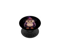 Halloween Owl Witch Hat Cute Cartoon Full Moon PopSockets Adhesive PopGrip