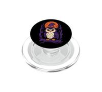 Halloween Owl Witch Hat Cute Cartoon Full Moon PopSockets PopGrip for MagSafe