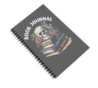 Halloween Paper Journal Reading Tracking Notebook Twin Coil Binding Planner for Plan Schedules Management 148x210mm Halloween Planner Notebook
