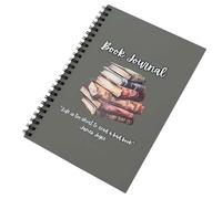 Halloween Paper Journal Reading Tracking Notebook Twin Coil Binding Planner for Plan Schedules Management 148x210mm Journal