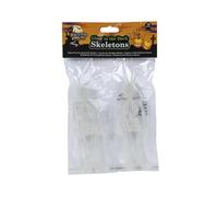 Halloween Party 16 Glow in The Dark Hanging Plastic Skeletons Kids 15cm