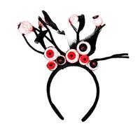 Halloween Party Children Adult Photoshoot Hairband With Blood Eyeball Decor Color Matching Bouncing Hair Hoop Cosplay Headbands For Women Cosplay Headband Blood Eyeball Shape Halloween Cosplay