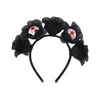 Halloween Party Children Adult Photoshoot Hairband With Blood Eyeball Flower Color Matching Bouncing Hair Hoop Cosplay Headbands For Women Cosplay Headband Blood Eyeball Shape Halloween Cosplay