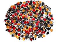 Halloween Party Confetti Glitter Metallic Foil Bats Witch Shape Scatters Table Decorations Pumpkin Theme Party Supplies (A, 10x9x1cm)