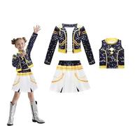 Halloween Party Cosplay Outfits Pop Singers Stage Role Play Outfits Toddler Halloween Costumes,A-7-8