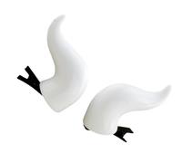 Halloween Party Costume Horn Hair Clip Set Roleplay Game Hair Barrettes Festival Headwear Devil Horn Duckbill Clip 2pcs