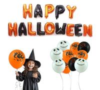 Halloween Party Decorations Balloons Kit 53Pcs, Multi Design Halloween Balloons, Happy Halloween Balloons Decorations, Foil, Skeleton and Ghost Party Celebration Balloons