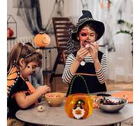 Halloween Party Decorations Halloween Decorations Cartoon Man Doll Candy Bag No Face Doll Bag Spooky Decor (A, 22x18cm)
