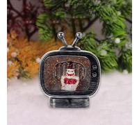 Halloween Party Decorations Halloween Television Shape Figurine Ghostly Light Props for Mystery Games False Ghost (Red, 10. 7x4. 3x13. 5cm)
