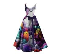 Halloween Party Dress for Women Gothic Dresses Horror Costume Ladies Plus Size Medieval Zombie Bride Role Play Carnival Cosplay Hot Pink