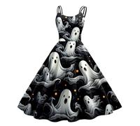 Halloween Party Dress For Women Off Shoulder Sleeveless Witch With Hooded Cape Dresses Plus Size Costumes Cloak Medieval Perfect Fancy Events