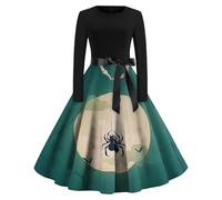 Halloween Party Dress For Women Vintage Elegant A-Line Medieval Cottagecore Hooded Cloak Costumes Dresses Carnival Cosplay