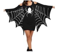 Halloween Party Dress For Women Vintage Maxi Dresses Womens Skeleton Bodycon Ladies Bloody Printed Costume Short Sleeve Lace-Up Zombie Bride Role Play Gothic Victorian
