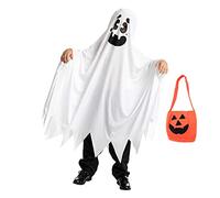 Halloween Party Flags for outside Toys Cloak Halloween Costume For Child Trick Or Treating FBA Cloth Event Wristbands (White, One Size)