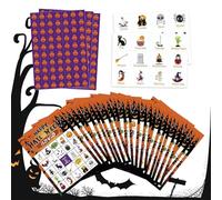 Halloween Party Game | Bingo Party Games Age 3+ | 24 Cards And Easy-To-Follow Rules | Board Toy Interactive Features For Parent Teens Couples Partyy Birthday Holiday School Class