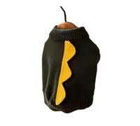 Halloween Party Pet Dog Clothes Dinosaur Shaped Dark Green Lovely Sweaters Cat Outfits Warm Knitted Cosplay York Kitten Clothing(Dark green,M)