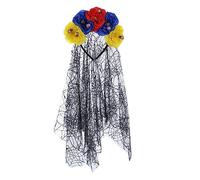 Halloween Party Props Spiderweb Veil Headband Girl Party Costume Headhoop Goths Flower Hairbands Novelty Lady Headdress Hair Accessory For Girls Headwear For Women