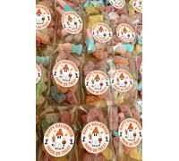 Halloween Party Sweet Bags | Vegan Halal Favour Bags with Personalised Stickers | Corporate & Trade Show Giveaways Trick or Treat Sweets - Bag