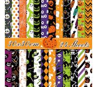 Halloween Pattern Scrapbook Paper Pad 24 Sheets, Doubled-sided Craft Paper