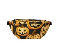 Halloween Patterns Printed Fanny Pack Waist Bag for Men Women, Adjustable Bumbags Hip Bum Bag Travel Crossbody Bags Sports Running Hiking Belt Bag