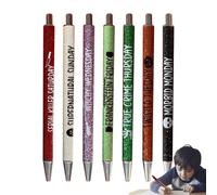 Halloween Pen Set, 7 Spooky Pens for Days of the Week, Cute Glitter Gel Pen, Horror Halloween Glitter Pens, Hallo Fashion