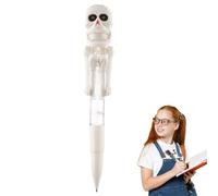 Halloween Pen with Light - Toy Skeleton Boxing Penn with LED Light Ballpoint Novelty Push-Control | Stress Reliever Stationery Fun Writing Tool for Students School Dormitory Classroom Gift