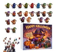 Halloween Pendant Countdown Calendar 24-Day Spooky 2D Holiday Keepsake