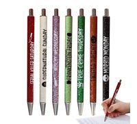 Halloween Pens | Days of the Week Pens Funny Spooky Halloween Pens,Cute Metal Glitter Gel Pen,Horror School Supplies,Funny Pens