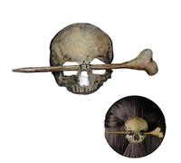 Halloween Personality 3D Skull Barrette Hair Clip Hairpin Stick Made of Metal