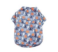 Halloween Pet Accessories Universal Pumpkin Head Pattern Breathable Sun Proof Outfit for Small Dogs - Festive Costume for Holiday Celebrations (Blue, L)