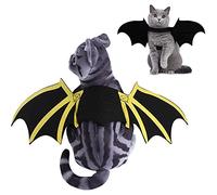 Halloween Pet Bat Wings Pet Costume Halloween Accessory Bat Costume Batman Design Wings for Puppy Dog and Cat (M)
