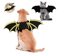 Halloween Pet Bat Wings Pet Costume Halloween Accessory Bat Costume Batman Design Wings for Puppy Dog and Cat (L)