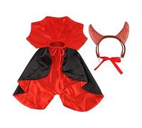 Halloween Pet Cape,Adjustable Vampire Cat Cloak - Cat Halloween Cosplay Apparel, Colorful Pet Cape with Horn for Small Medium Dogs, Cats
