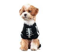 Halloween Pet Clothes, Halloween Pet Costume, Pet Cosplay Clothes Halloween Sparkly Skeleton Jumpsuit, Pet Outfit Festive Appeal for Parades Quotes