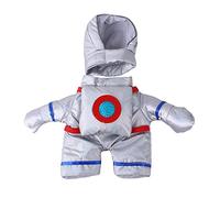 Halloween Pet Clothes Hangers Metal Pet Transformation Into An Astronaut Stands For A Halloween Funny Clother Standing Clothes For Cat Astronauts Costume Clother Small Dogs (Silver, XL)