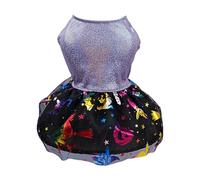 Halloween Pet Clothing Halloween Shining Series La Ser Craft Costume for Dogs Party Festival Outfit Small Medium Breed Apparel (Purple, M)